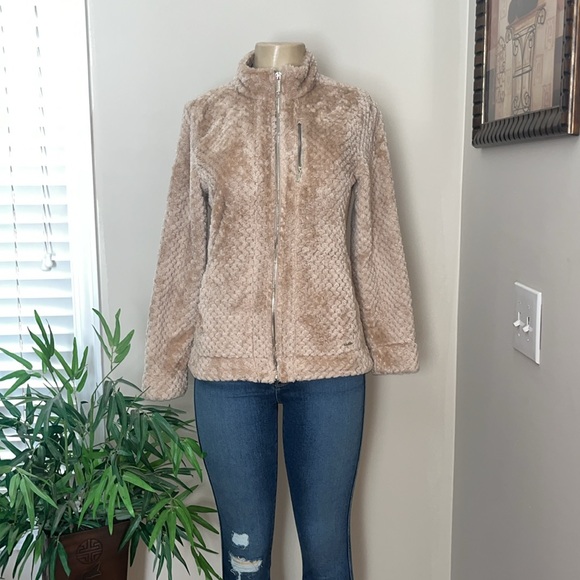 Small Womens Calvin Klein Zip-Up Fleece Dressier Jacket - Picture 3 of 11